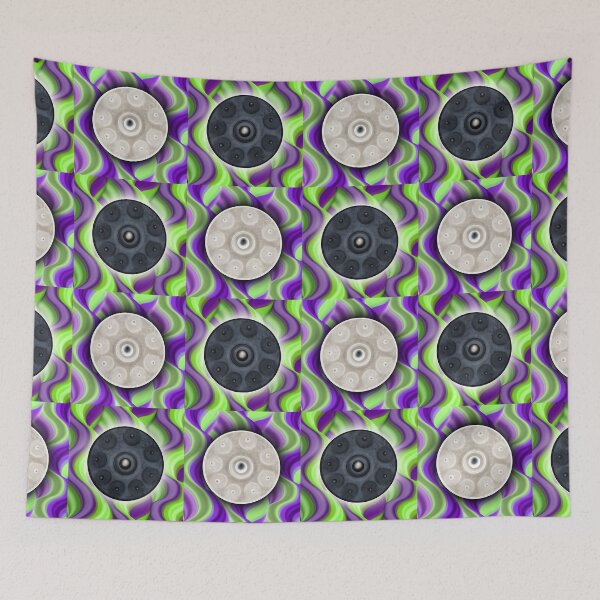 Item preview, Handpan psychedelic design 2 designed and sold by Milamara.