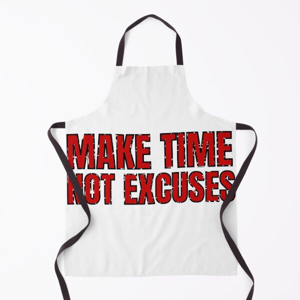 Item preview, Make Time Not Excuses red distressed 2 designed and sold by KingsManKind.