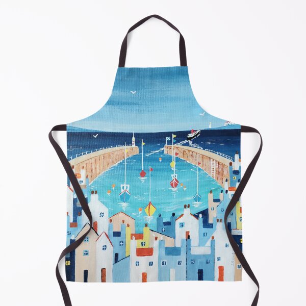 Item preview, Village with ferry Scottish islands designed and sold by Ingrid Mayes.