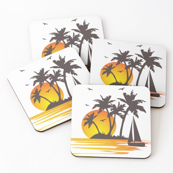 Item preview, beautiful summer with tall palm trees designed and sold by thomasett.