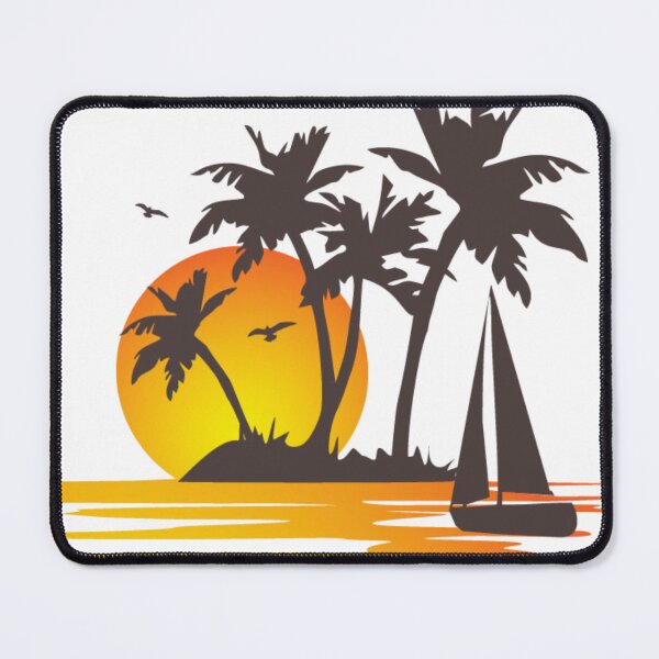 Item preview, beautiful summer with tall palm trees designed and sold by thomasett.