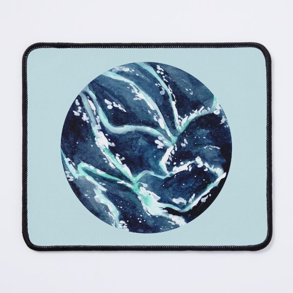 Item preview, Ocean from Above - Round - Watercolour Painting designed and sold by Pattokarts.