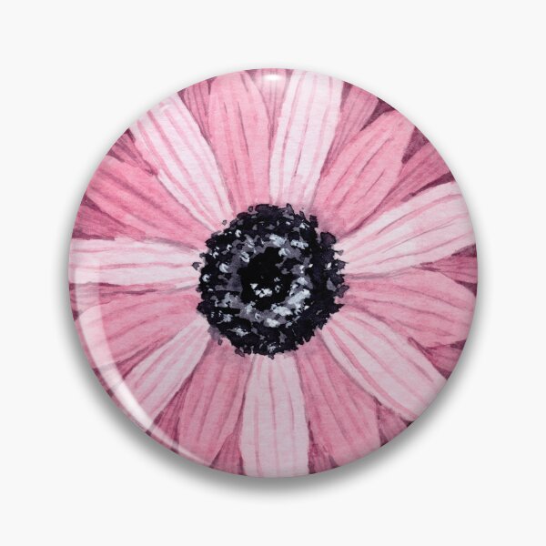 Item preview, Pink Flower - Round - Watercolour Painting designed and sold by Pattokarts.
