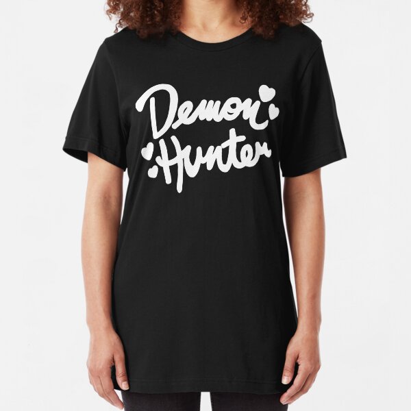 Demon Hunter WHITE Slim Fit T-Shirt