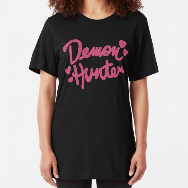 Demon Hunter PINK Slim Fit T-Shirt