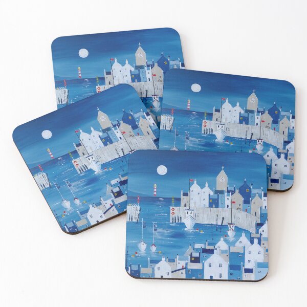 Item preview, Scottish harbour scene with lighthouse designed and sold by Ingrid Mayes.