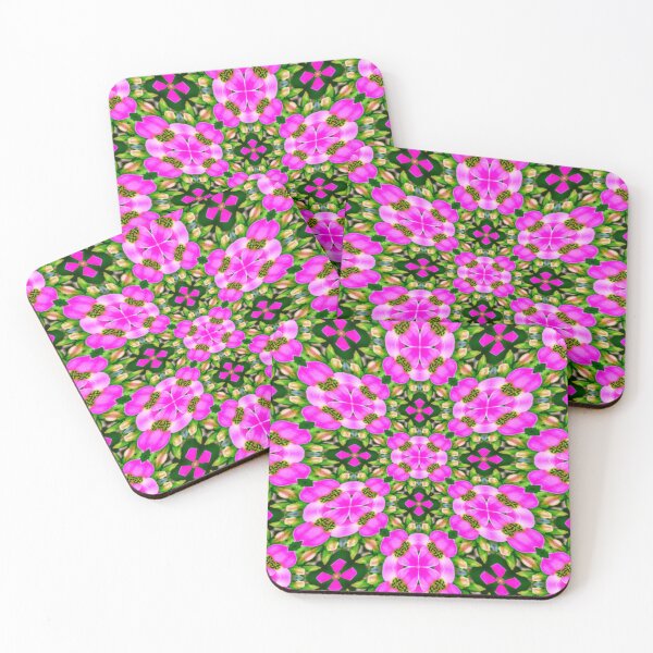Item preview, Pretty Pink Flower Pattern designed and sold by Patternflower.
