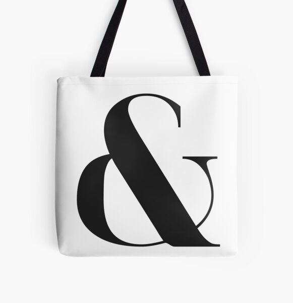 Ampersand Allover-Print Tote Bag