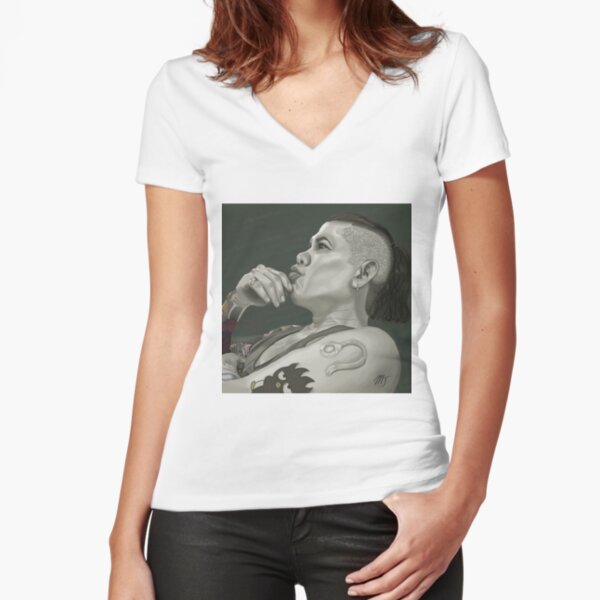 Fitted V-Neck T-Shirt