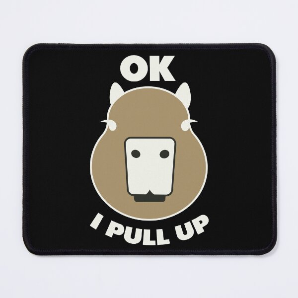 Item preview, Illustrated capybara ok i pull up meme designed and sold by ItsMemeMachine.