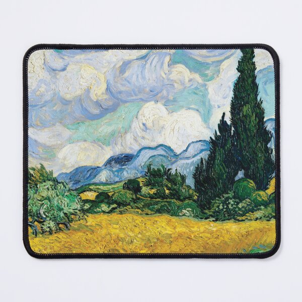 Item preview, Wheat Field with Cypresses (1889) By Vincent Van Gogh designed and sold by BossyCatHome.