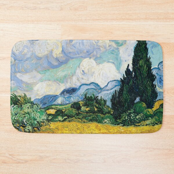 Item preview, Wheat Field with Cypresses (1889) By Vincent Van Gogh designed and sold by BossyCatHome.