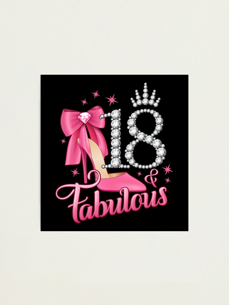 "18th Birthday. 18 years old girls, ladies" Photographic Print for Sale