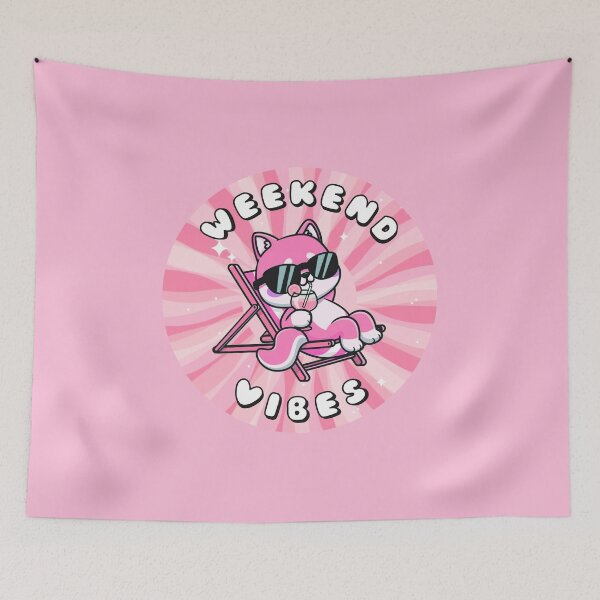 Item preview, Weekend Vibes Shiba Inu Pink designed and sold by everything4eva.
