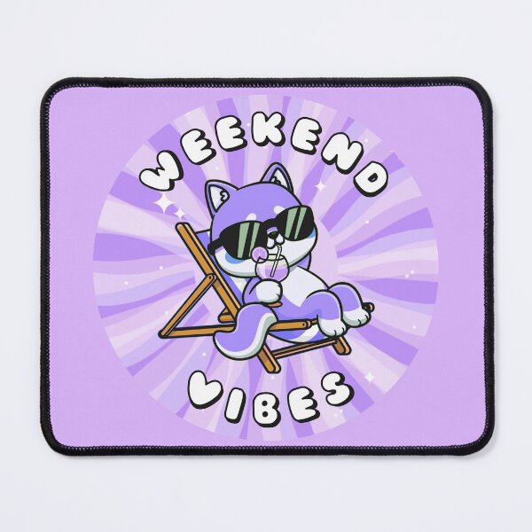 Item preview, Weekend Vibes Shiba Inu Purple designed and sold by everything4eva.