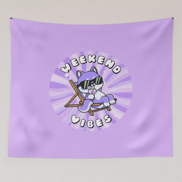 Item preview, Weekend Vibes Shiba Inu Purple designed and sold by everything4eva.