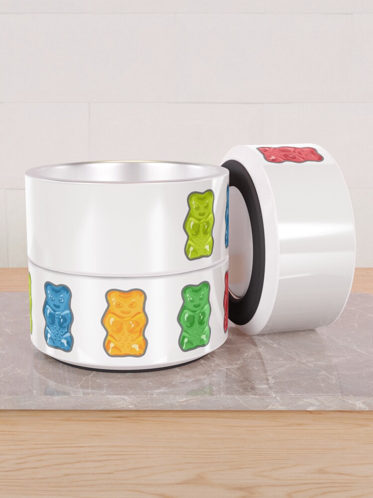 Alternate view of Rainbow Gummy Bears Pet Bowl