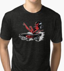Camiseta de tejido mixto Infierno sobre ruedas