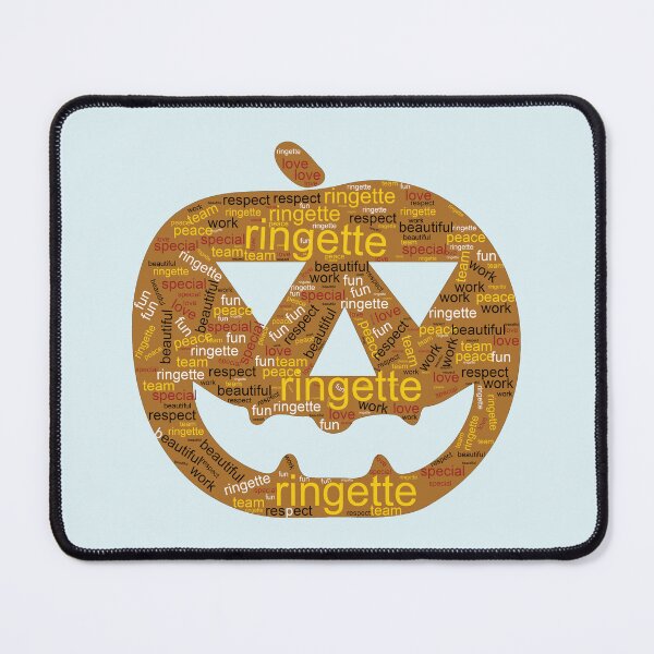 Item preview, Ringette in Different Colors ( Pumpkin Halloween Shaped Words ) designed and sold by dacdibac.