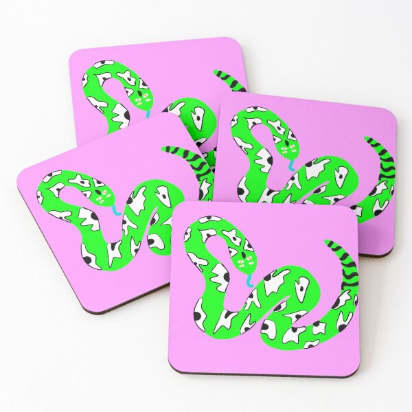 Artikelvorschau, Neongrünes modisches Schlangen-Design entworfen und verkauft von theprintedclub.