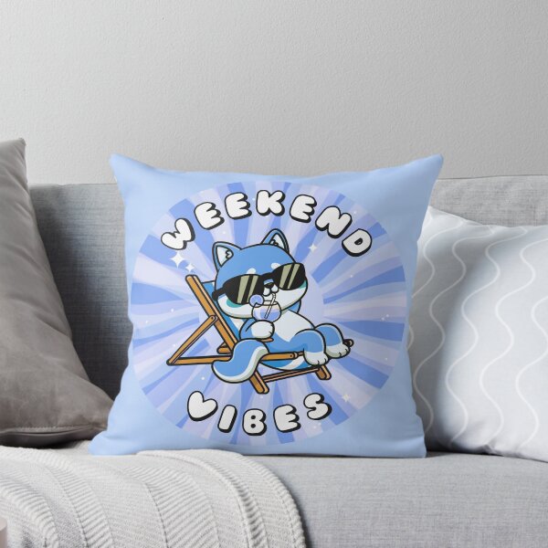 Item preview, Weekend Vibes Shiba Inu Blue designed and sold by everything4eva.