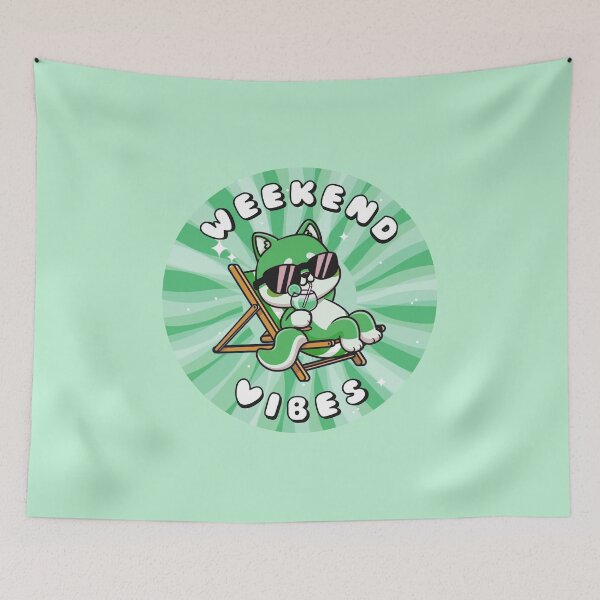 Item preview, Weekend Vibes Shiba Inu Green designed and sold by everything4eva.
