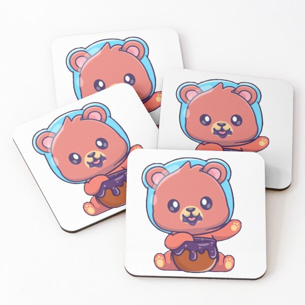 Item preview, Cute astronaut bear eating honey cartoon designed and sold by BEAUTY ⭐⭐⭐⭐⭐.
