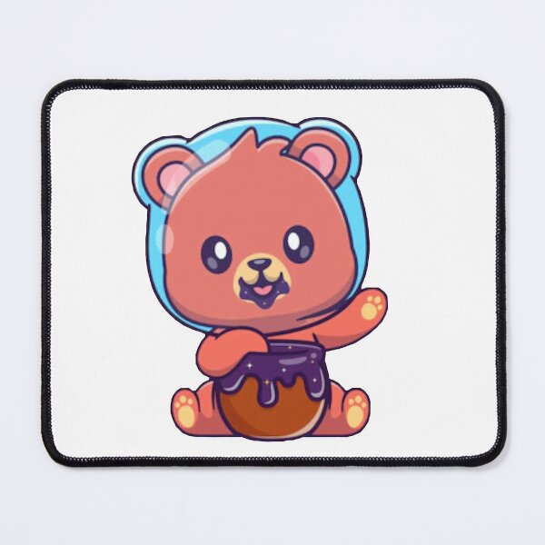 Item preview, Cute astronaut bear eating honey cartoon designed and sold by BEAUTY ⭐⭐⭐⭐⭐.