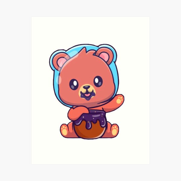 Cartoon Bear Art Prints for Sale | Redbubble