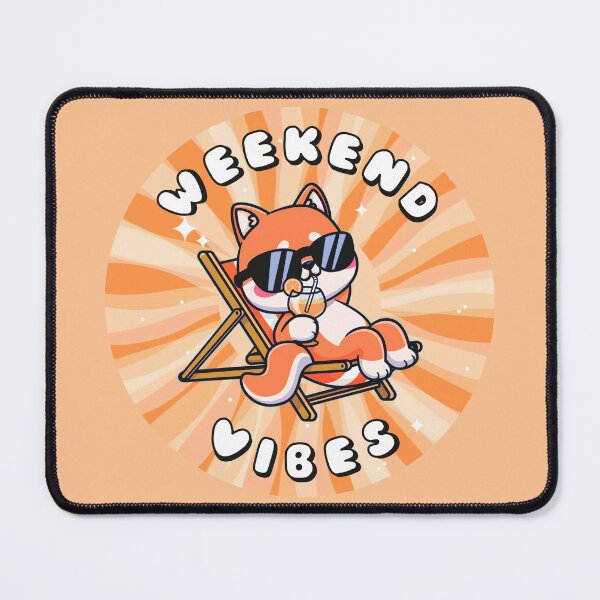 Item preview, Weekend Vibes Shiba Inu Orange designed and sold by everything4eva.