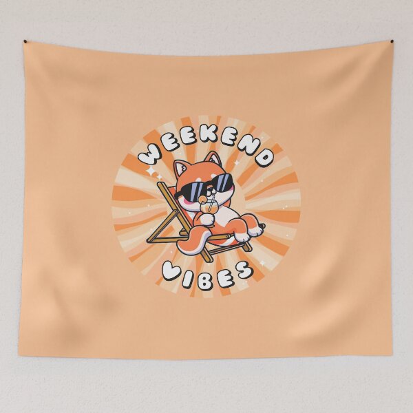 Item preview, Weekend Vibes Shiba Inu Orange designed and sold by everything4eva.
