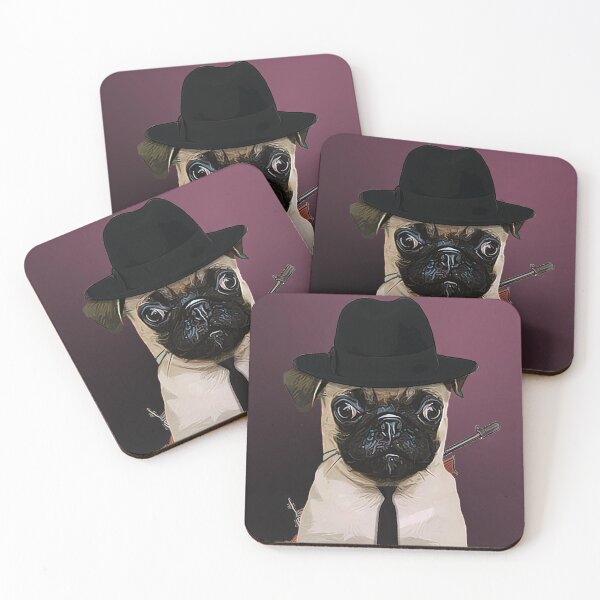 Item preview, Mobster Pug designed and sold by L'art Designs.