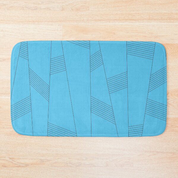Item preview, Blue, modern, simple, elegant, abstract line graphic pattern designed and sold by theendup.