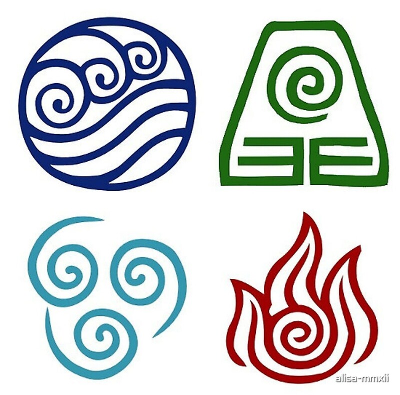 "Avatar - Elements Symbols" Canvas Prints by alisa-mmxii | Redbubble