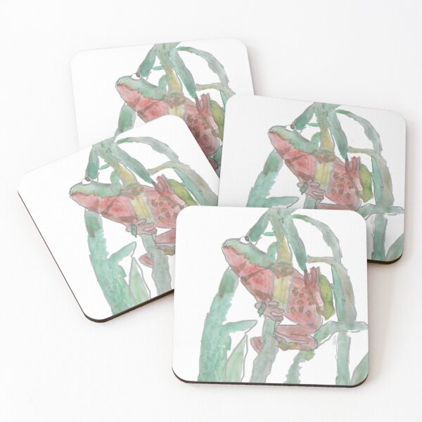 Item preview, Frog on Grass Stalk designed and sold by mila-ola.