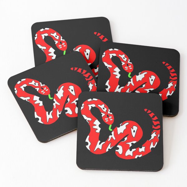 Artikelvorschau, Rotes modisches Schlangen-Design entworfen und verkauft von theprintedclub.