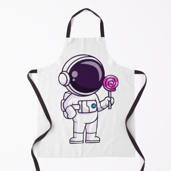 Item preview, Cute astronaut eating a lollipop cartoon designed and sold by BEAUTY ⭐⭐⭐⭐⭐.