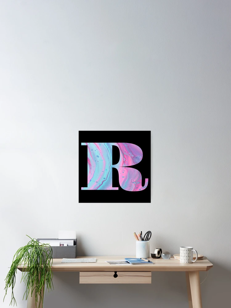 Thumbnail 2 of 3, Poster, Letter R initial gradient designed and sold by oli-ml.