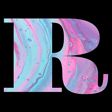 Artwork thumbnail, Letter R initial gradient by oli-ml