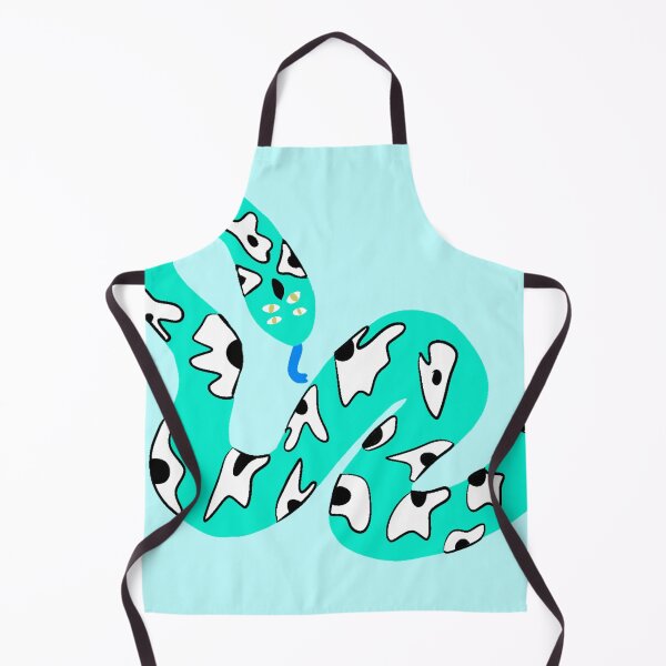 Item preview, Turquoise Blue Trendy Snake Design designed and sold by theprintedclub.