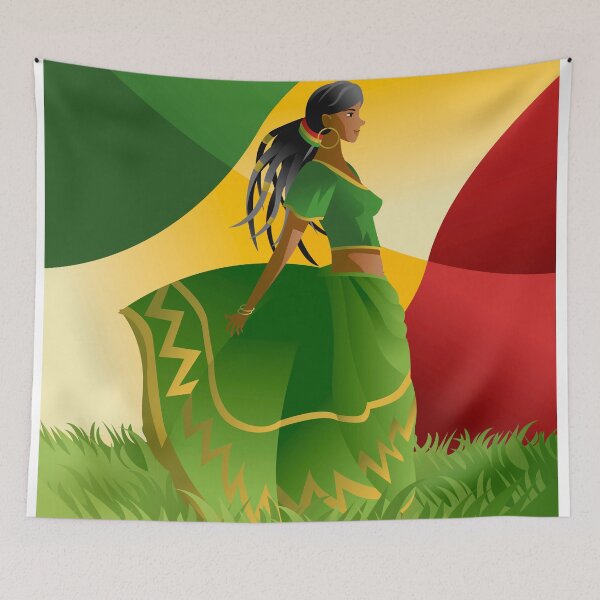 Item preview, african rastafarian girl designed and sold by matintheworld ( delcarmat ).