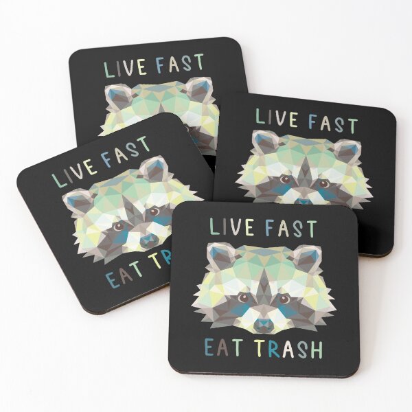 Item preview, live fast eat trash designed and sold by YassJmShop.