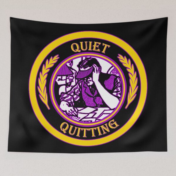 Item preview, Quiet Quitting - Chill Retro Design for T-shirts, iPhone Cases, Stickers and Other Accessories designed and sold by Ridiculam Toga.