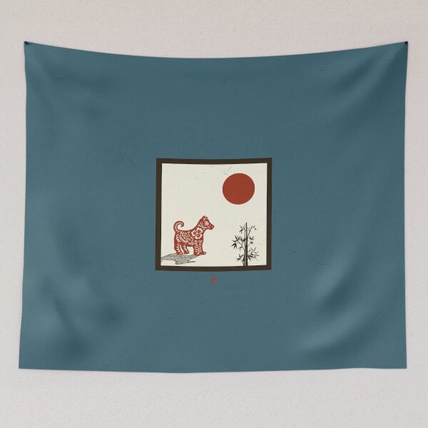 Item preview, Kanji Dog Tile Design designed and sold by Nola Lee Kelsey.