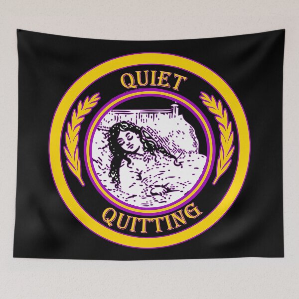 Item preview, Quiet Quitting Loving Sleeping - Chill Retro Design for T-shirts, iPhone Cases, Stickers and Other Accessories designed and sold by Ridiculam Toga.