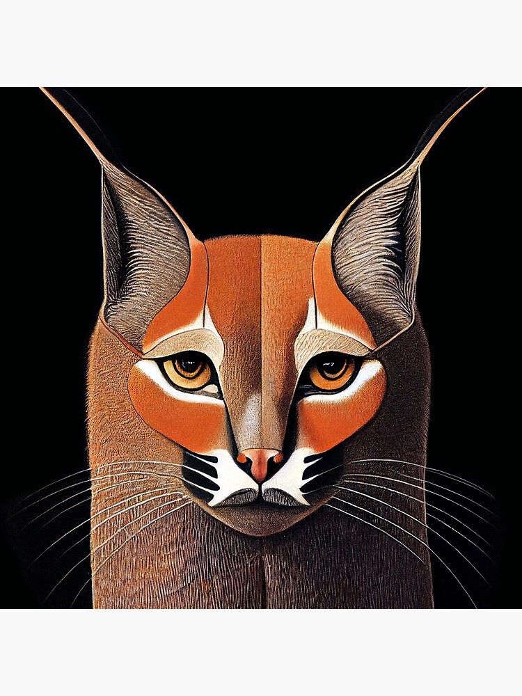 Big Floppa My Beloved Caracal Meme | Art Board Print