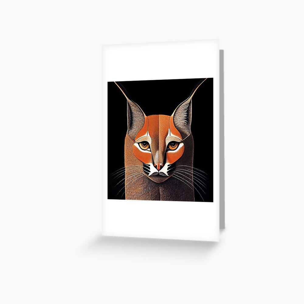 FLOPPA CAT \ CARACALS / GOOD AT MATH | Greeting Card