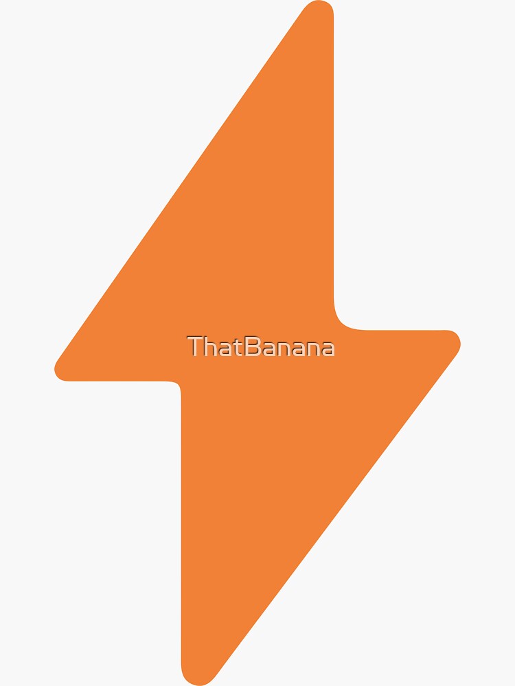 "Lightning emoji" Sticker for Sale by ThatBanana Redbubble