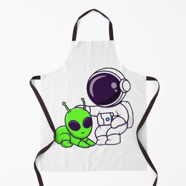 Item preview,   Cute astronaut playing with a alien cartoon designed and sold by BEAUTY ⭐⭐⭐⭐⭐.