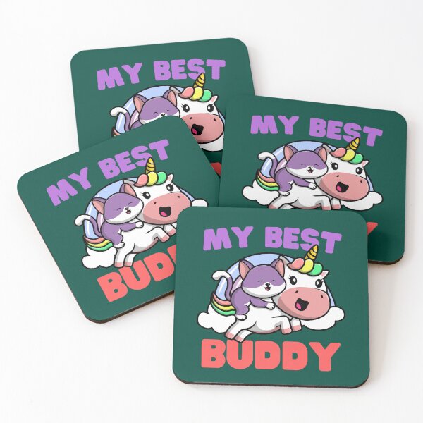 Item preview, My Best Buddy: Cat and Unicorn designed and sold by Keep Smiling.